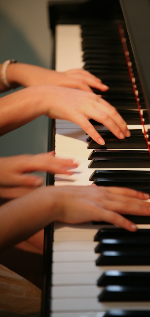 Playing piano